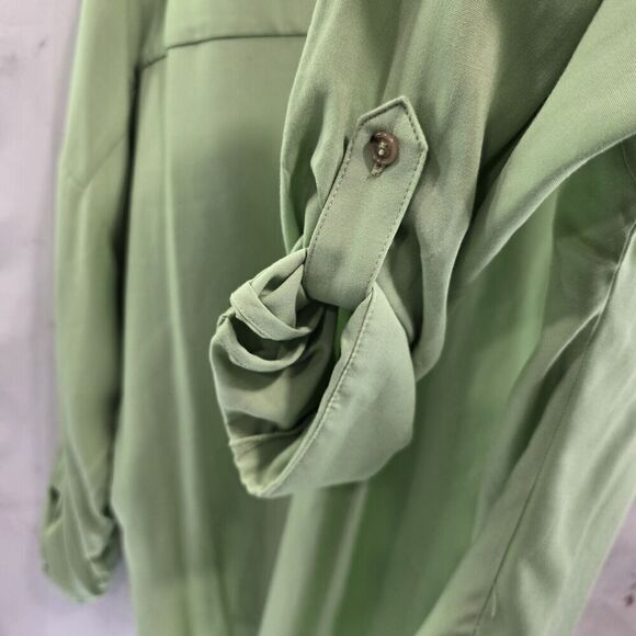 Anthropologie Shirt Womens Medium Button Front Tie Sandbridge Maeve - Picture 10 of 12